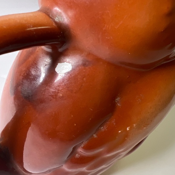 Antique Sevres 1890- Pre 1914 E. Liverpool Ohio Porcelain Bird Creamer/Pitch 5” - Picture 9 of 16